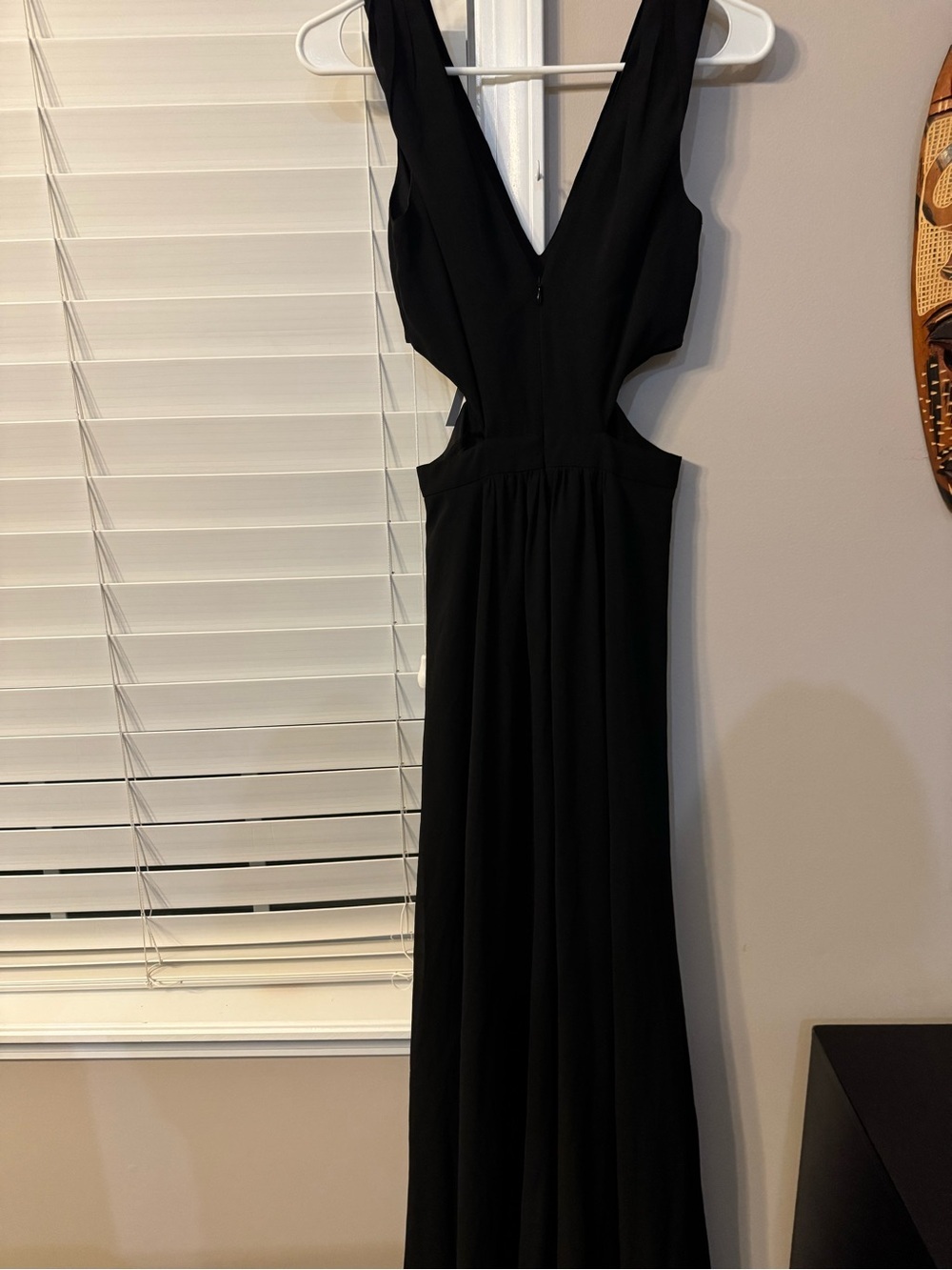 ASOS black maxi dress with side cut out size 2 - Picture 6 of 11